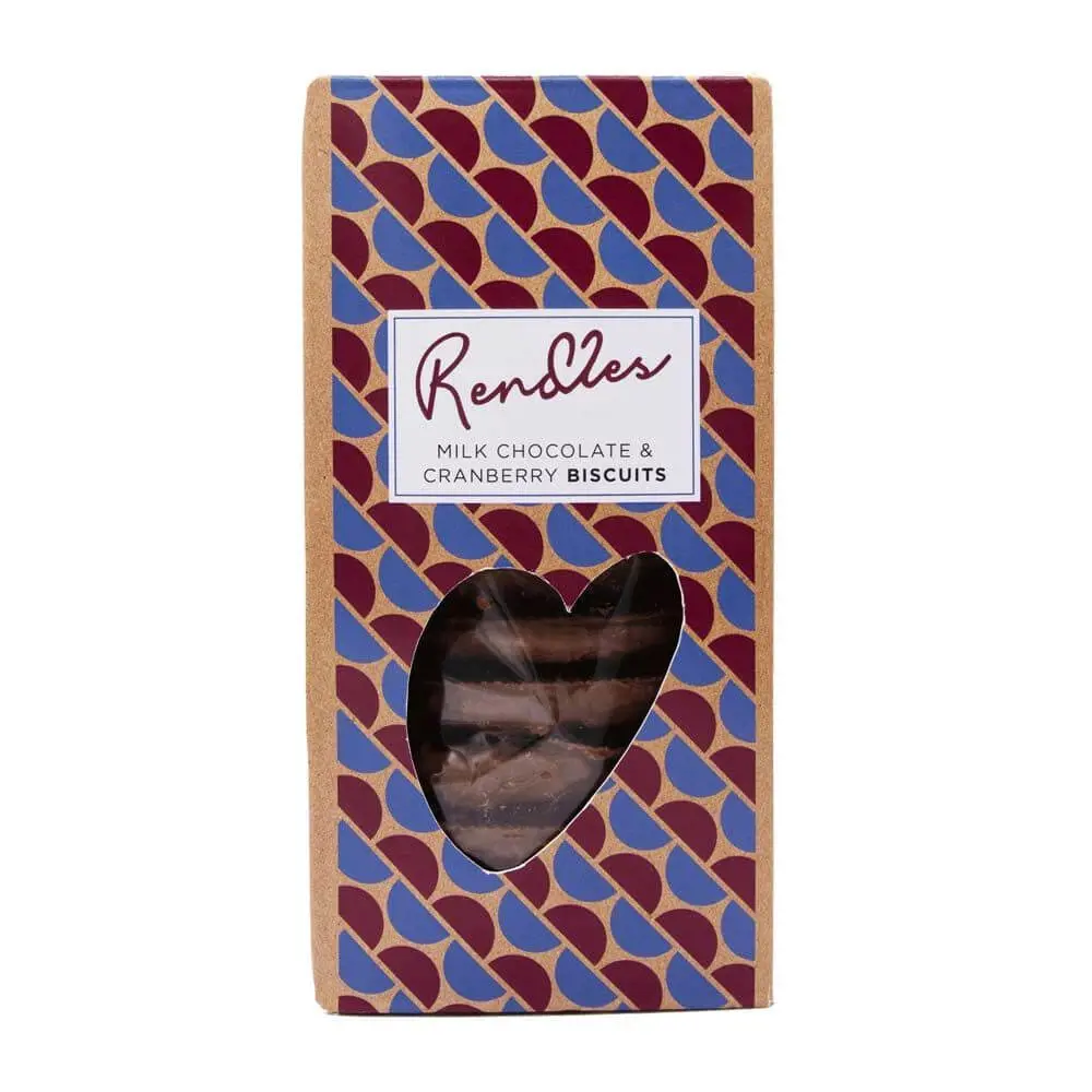 Rendles Milk Chocolate & Cranberry Biscuits 150g